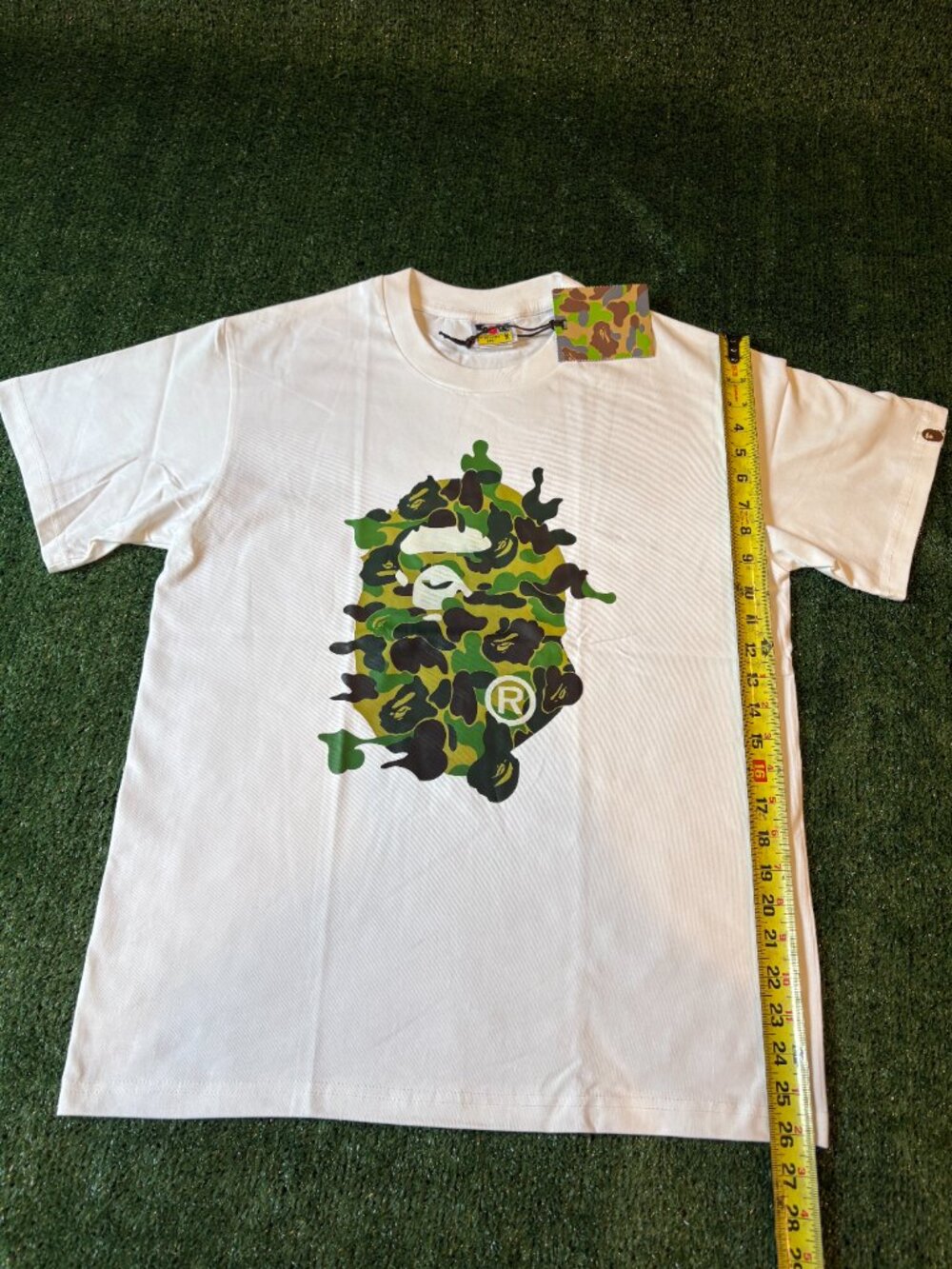 BAPE White Camo Ape Head Tee - Picture 5 of 5